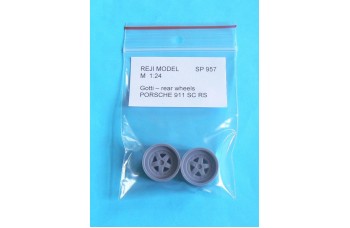 Wheels – Gotti rear wheels - 3D print / 2 pcs / for Porsche 911 SC RS 1/24